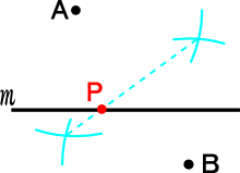 等距離の点の作図