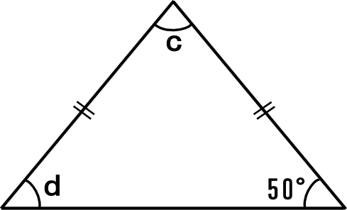 二等辺三角形の角