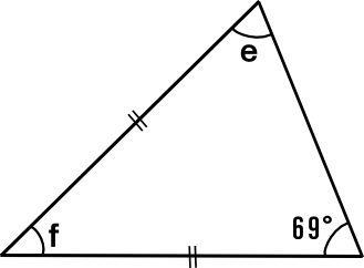 二等辺三角形の角