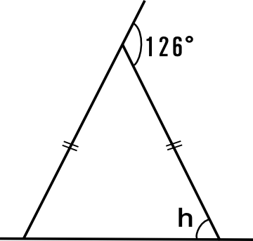 二等辺三角形の角