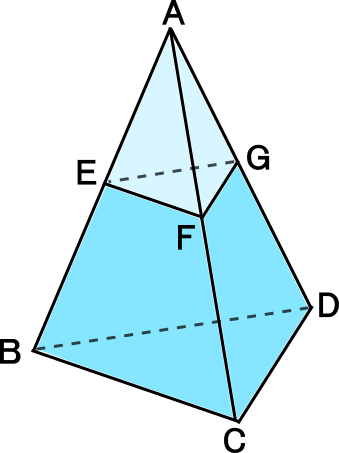 中学３年数学練習問題 相似な立体の表面積と体積の比 図形と相似