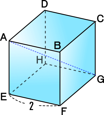 中学３年数学練習問題 三平方の定理 空間図形への応用 1